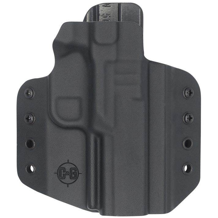 C&G Holsters 1696100 CovertOWB Black Kydex Belt Loop Fits FN 509/T Right Hand