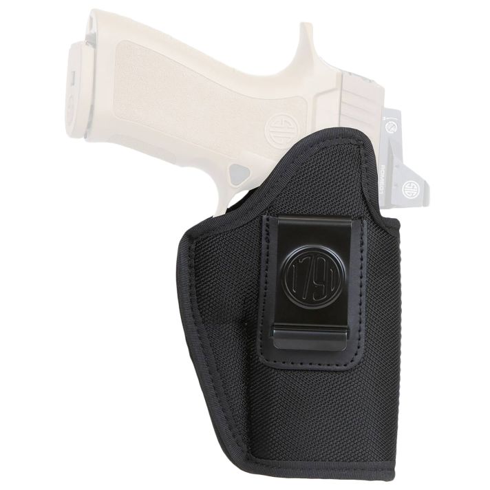 1791 Gunleather PNIWB5BLKR Premium NylonIWB Size 05 Black Ballistic Nylon Belt Clip Right Hand