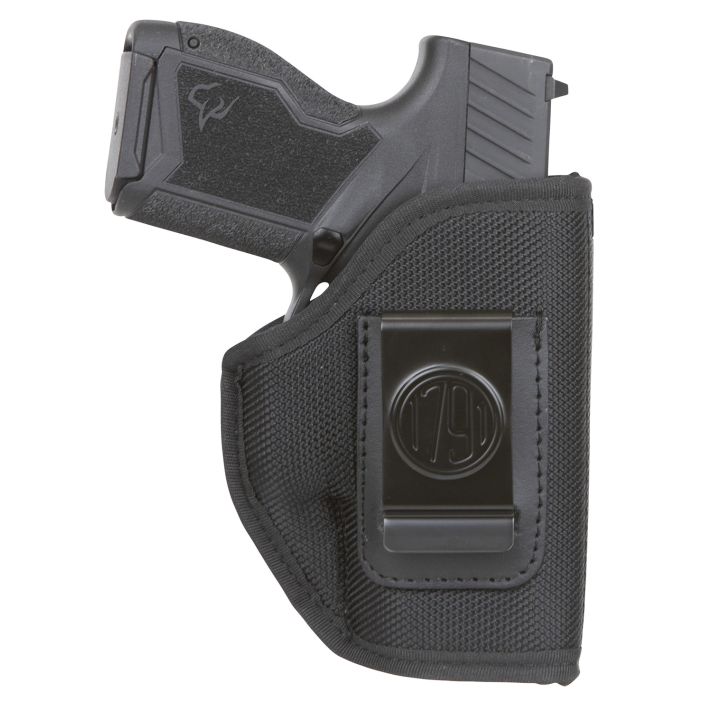 1791 Gunleather PNIWB1BLKL Premium NylonIWB Size 01 Black Ballistic Nylon Belt Clip Left Hand