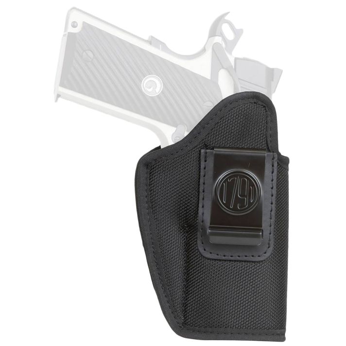 1791 Gunleather PNIWB4BLKL Premium NylonIWB Size 04 Black Ballistic Nylon Clip-On Left Hand