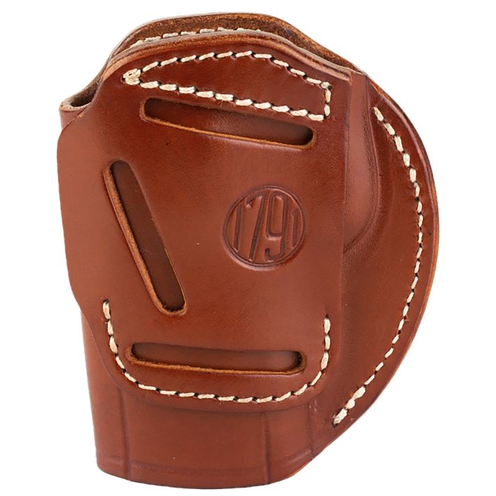 1791 Gunleather 3WH6CBRA 3-WayIWB/OWB Size 06 Classic Brown Leather Belt Loop Fits Beretta 92 Fits Walther PPQ Fits Sig P320 Ambidextrous Hand