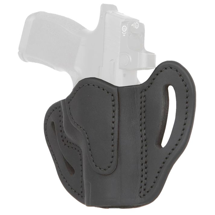 1791 Gunleather ORBHCMAXSBLR BHC MAX Optic Ready OWB Compact Stealth Black Leather Belt Slide Compatible w/Sig P365 XL/Glock 48 Right Hand