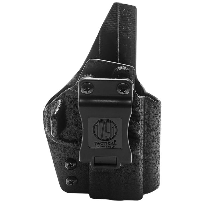 1791 Gunleather TACIWBG2CG3BLKR Tactical KydexIWB Black Kydex Belt Clip Fits Taurus G2C/G3 Right Hand