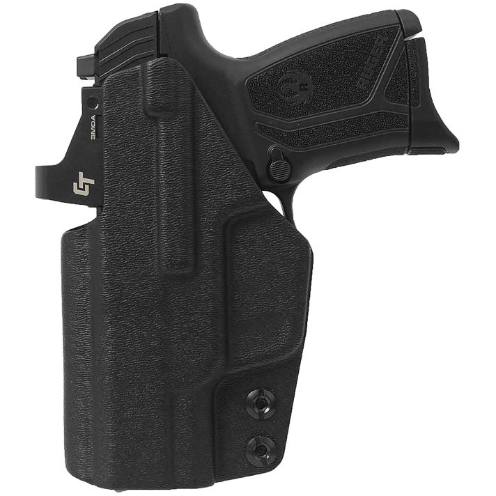 1791 Gunleather TACIWBMAX9BLKR Tactical KydexIWB Black Kydex Belt Clip Fits Ruger Max-9 Right Hand