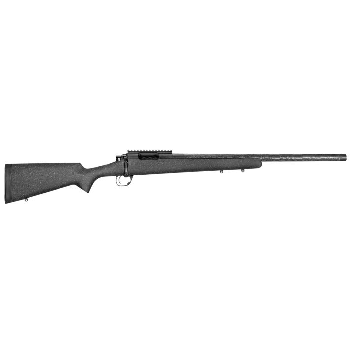 Proof Research 135105 GlacierFull Size 7mm PRC 4+1 24" Carbon Fiber Match Grade Threaded Barrel, Black Cerakote w/Picatinny Rail Steel Receiver, Fixed PROOF Hunter Black Granite Carbon Fiber Stock