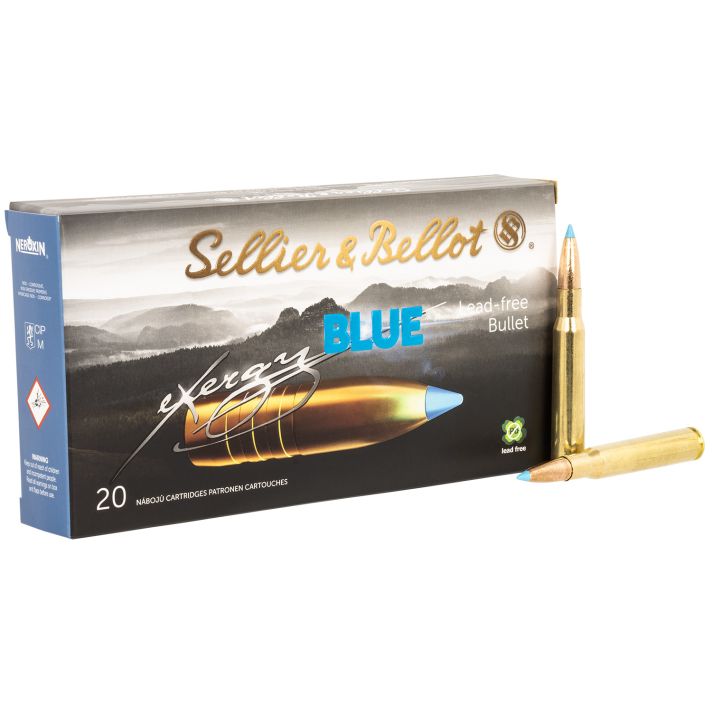 Sellier & Bellot SB3006XA eXergy30-06Springfield 165gr TAC EX Blue 20 Per Box/12 Case
