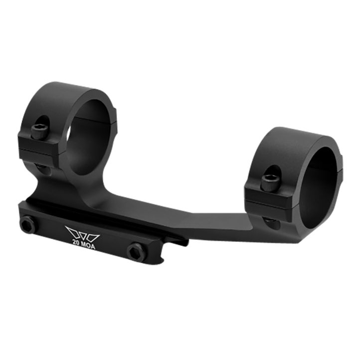 Warne V4012M MSR Scope Mount/Ring Combo Matte Black 30mm 20 MOA