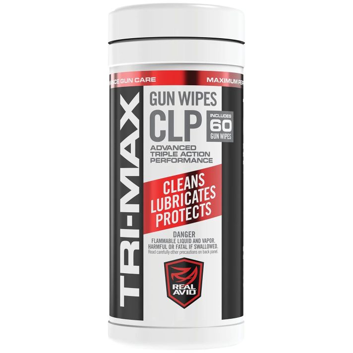 Real Avid AVCLPW-C60 Tri-Max CLP Gun Wipes-Canister