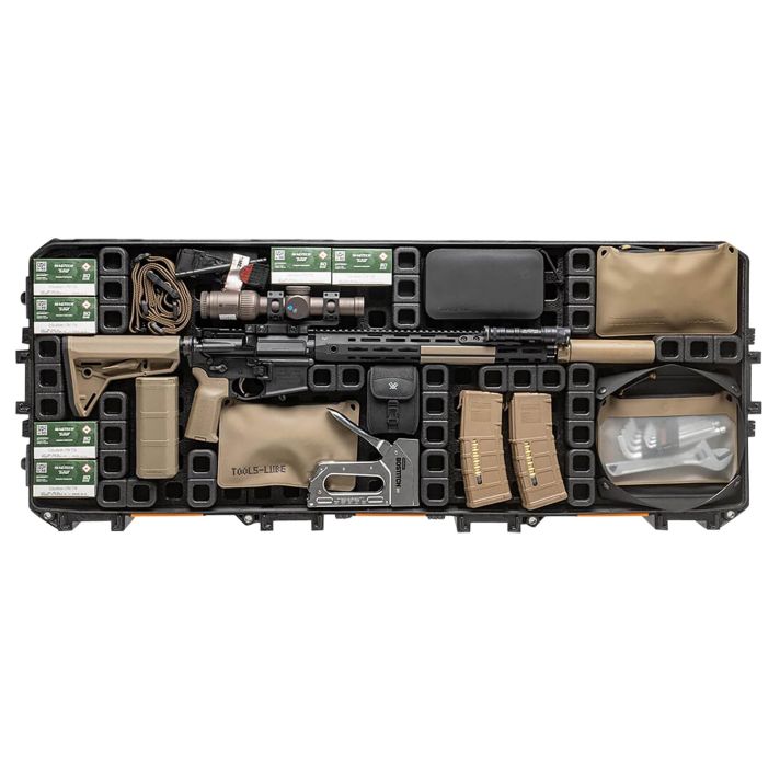 Magpul MAG1301-BLK DAKA Grid Organizer Black Polypropylene for Pelican 730 Vault Tactical Rifle Case