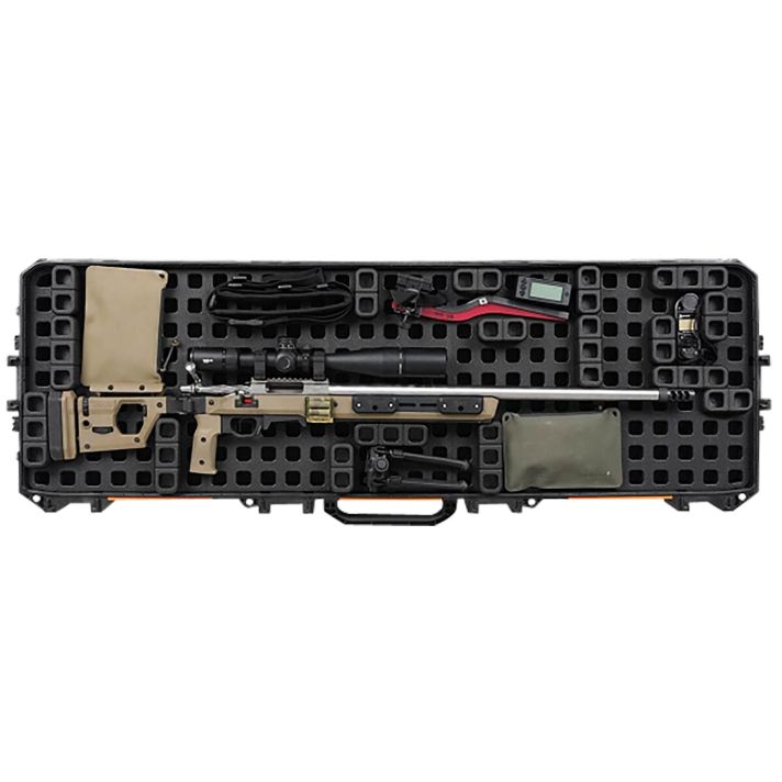 Magpul MAG1302-BLK DAKA Grid Organizer Black Polypropylene for Pelican 800 Vault Double Rifle Case