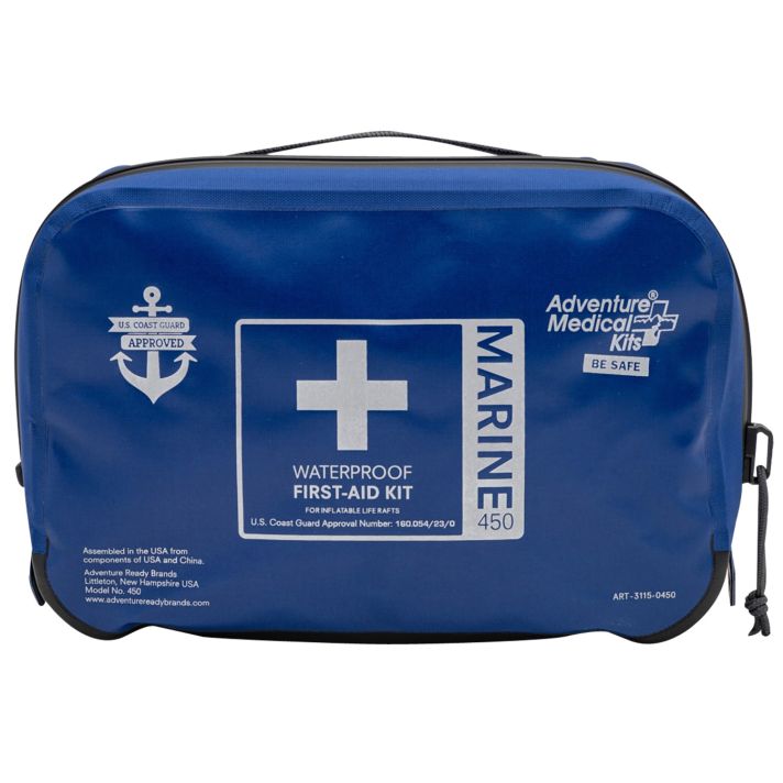 Adventure Medical Kits 01150450 Marine 450 Treats Injuries/Illnesses Dust Proof Waterproof Blue