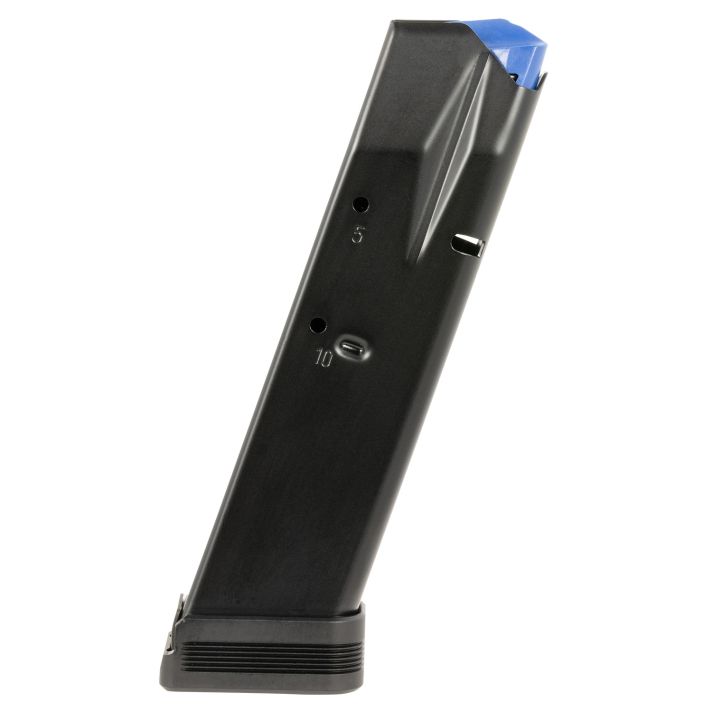 Mec-Gar MGCZ7510M 10rd Extended 9mm Luger Fits CZ Competition 75B/CZ Competition 85B/CZ Competition SP-01/CZ Competition Shadow/CZ Competition Shadow 2 Blued w/Anti-Friction Coating Carbon Steel