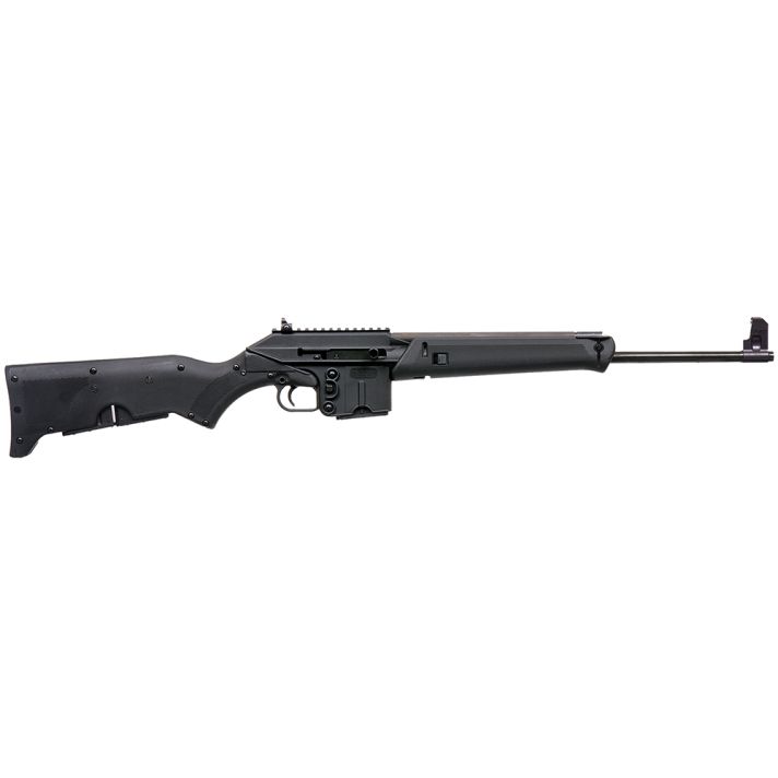Kel-Tec SU16BLK SU-16 Sport Utility 5.56x45mm NATO Caliber with 18.50" Barrel, 10+1 Capacity, Black Metal Finish, Black Fixed Storage Compartment Stock Right Hand