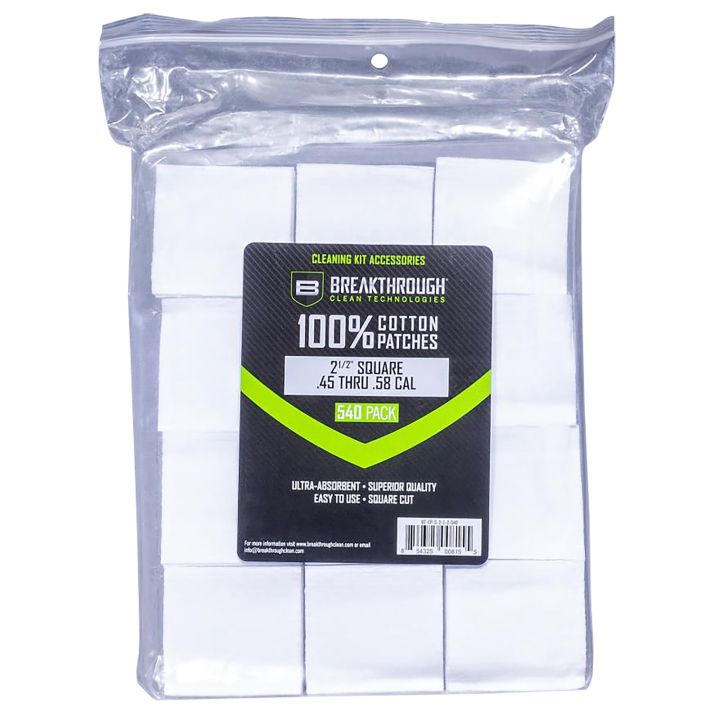 Breakthrough Clean BTCPS212540 Square Patches 45/54 Cal 540 pieces
