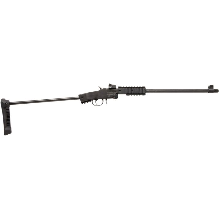 Chiappa Firearms 500265 Little Badger Xtreme Full Size 22 LR 1 Shot, 16.50" Black Steel Threaded Barrel, Black Quad Picatinny Receiver, Black Folding Steel Rod Stock, Right Hand