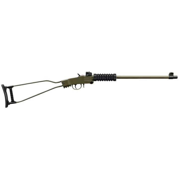 Chiappa Firearms 500266 Little Badger22 LR 1rd, 16.50" OD Green Metal Finish & Underfolding Stock, Adjustable Sights, Right Hand
