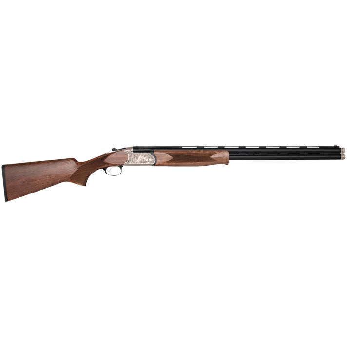 Charles Daly 930344 202AFull Size 28 Gauge Break Open 3" 2rd 26" Blued Vent Rib Barrel, Silver Engraved Aluminum Receiver, Checkered Walnut Stock