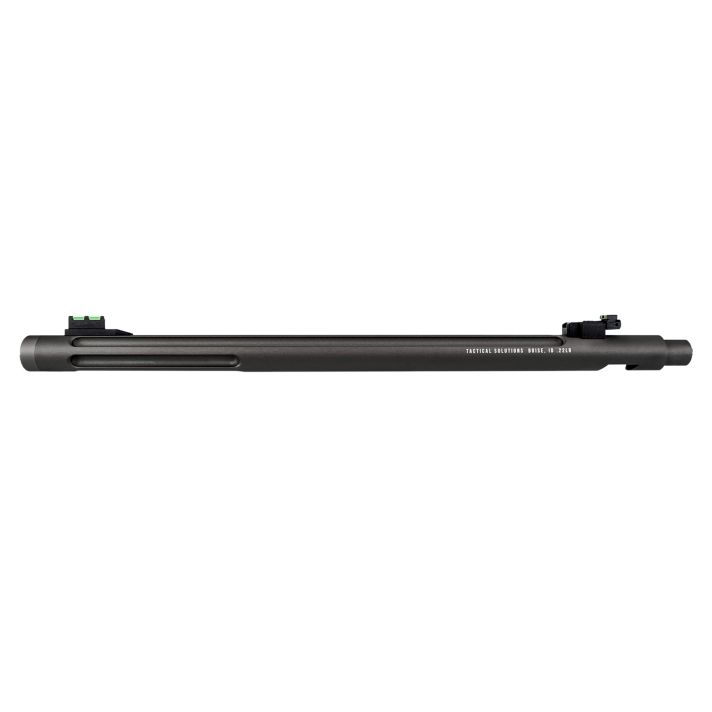 Tactical Solutions 1022OSMB X-Ring Barrel 22 LR 16.50" Fluted & Threaded Matte Black, Fiber Optic Sight Fits Ruger 10/22, Tactical Solutions X-Ring, Thompson Center T/CR22