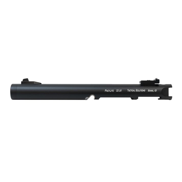 Tactical Solutions PLIV6TEMBNF Pac-Lite Barrel 22 LR 6" Threaded, Drilled & Tapped, Adj. Sights, Black Anodized for Ruger Mark IV & IV 22/45