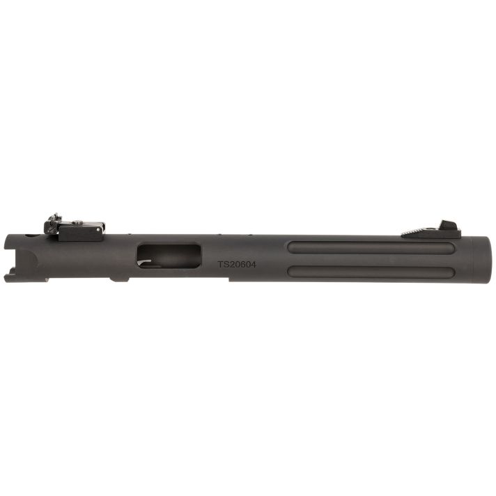Tactical Solutions PL6TEMBRF Pac-Lite Barrel 22 LR 6" Threaded & Fluted, Drilled & Tapped, Adj. Sights, Black Anodized for Ruger Mark I/II/III & 22/45