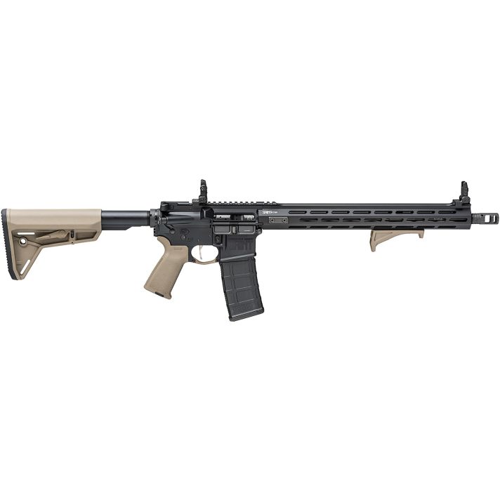 Springfield Armory STV916556FP SAINT Victor 5.56x45mm NATO 30+1 16", Black Rec, FDE Magpul Furniture, Flip-Up Sights, Includes Magpul Angled Grip