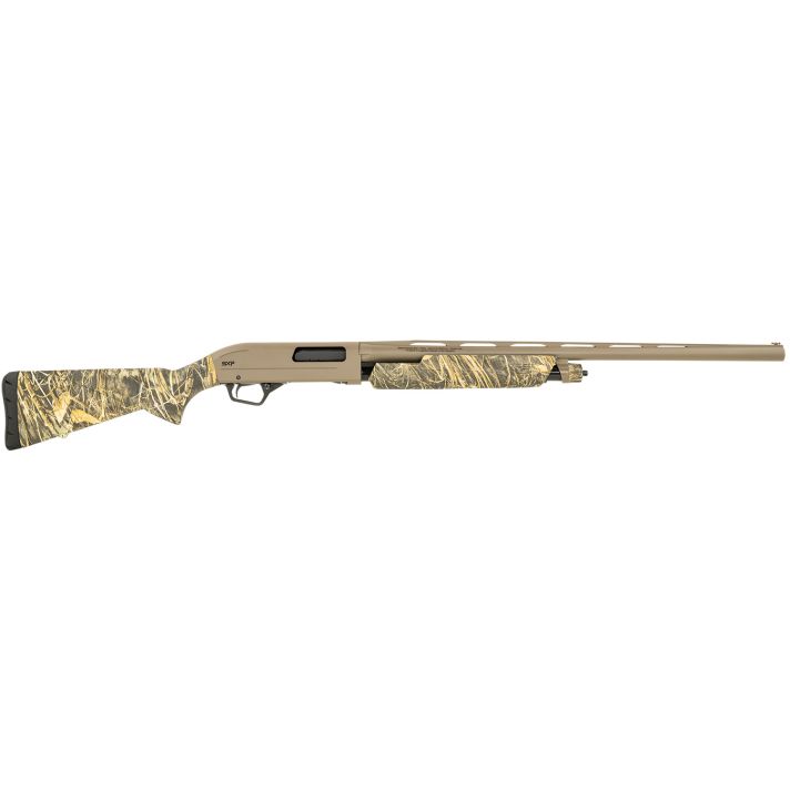 Winchester Repeating Arms 512432291 SXP Hybrid Hunter 12 Gauge 3.5" 4+1 (2.75") 26", FDE Barrel/Rec, Realtree Max-7 Furniture, Fiber Optic Sight, Includes 3 Invector-Plus Chokes