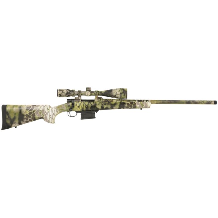 Howa HKF73102KAC M1500308 Win 5+1 24" Heavy Barrel, Full Dip Kryptek Altitude, Synthetic Stock, Nikko Stirling GamePro 4-16x44mm, Bipod Included