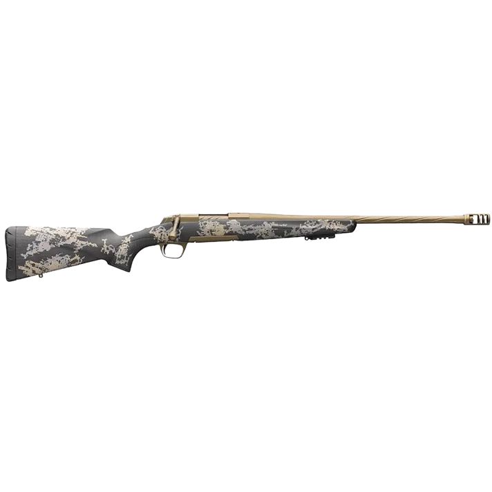 Browning 035582298 X-Bolt Mountain Pro Burnt Bronze SPR 7mm PRC 4+1 20" Fluted, Burnt Bronze Cerakote Barrel/Rec, Carbon Fiber Stock With Accent Graphics, Recoil Hawg Muzzle Brake