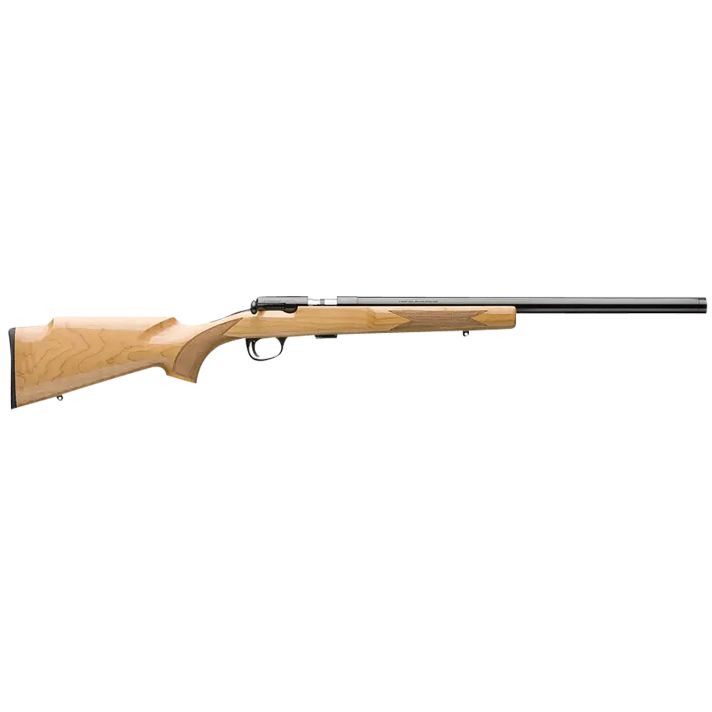 Browning 025252202 T-Bolt Target SR 22 LR 10+1 20" Matte Blued Heavy Bull Threaded Barrel, Matte Blued Drilled & Tapped Steel Receiver Gloss AAA Maple Target Style Fixed w/Raised Comb Stock