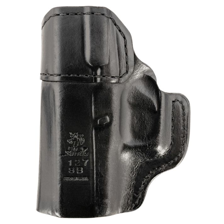 DeSantis Gunhide 127BA8BZ0 Inside HeatIWB Black Leather Belt Clip Fits Glock 43/43x Right Hand
