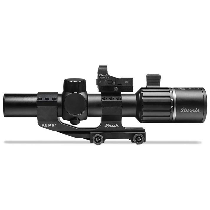 Burris 200475 RT-6 Tactical Kit Matte Black 1-6x24mm 30mm Tube Illuminated Ballistic 5X Reticle Includes FastFire 3 & P.E.R.P. Mount