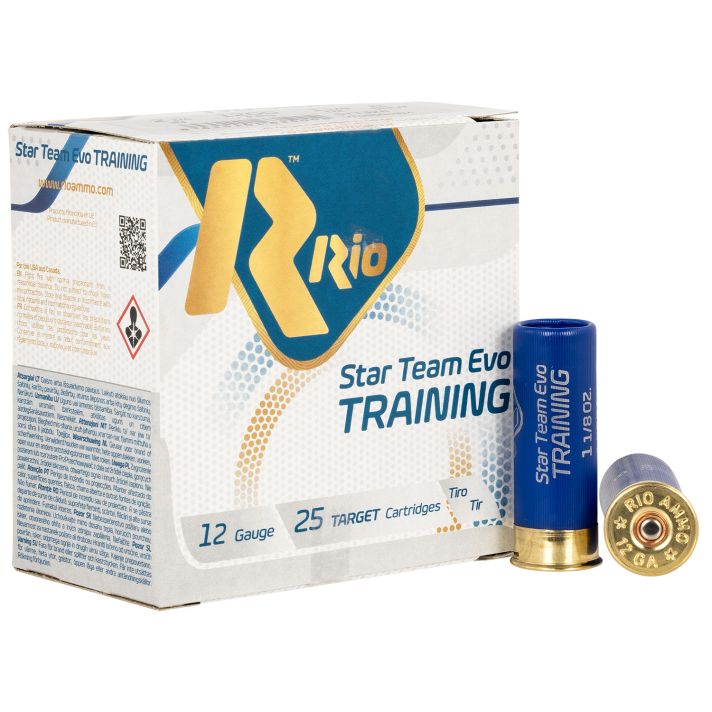 Rio Ammunition STT328 Star Team EVO12Gauge 2.75" 1 1/8oz 8Shot 25 Per Box/10 Case