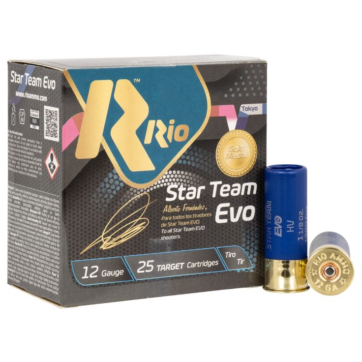 Rio Ammunition ST32HV75 Star Team EVO High Velocity 12 Gauge 2.75" 1 1/8 oz 7.5 Shot 25 Per Box/ 10 Case