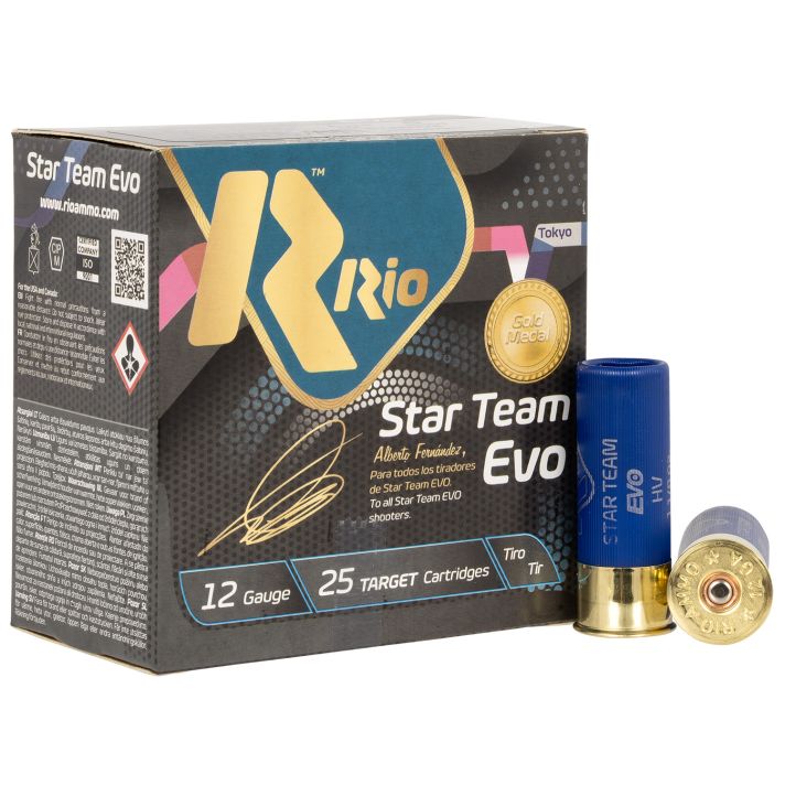 Rio Ammunition ST32HV8 Star Team EVO High Velocity 12 Gauge 2.75" 1 1/8 oz 8 Shot 25 Per Box/ 10 Cs
