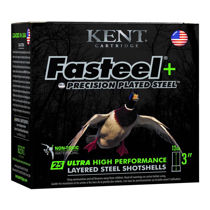 Kent Cartridge K123FSP36BBX2 Fasteel +12 Gauge 3" 1 1/4 oz BB Shot 25 Per Box/ 10 Case