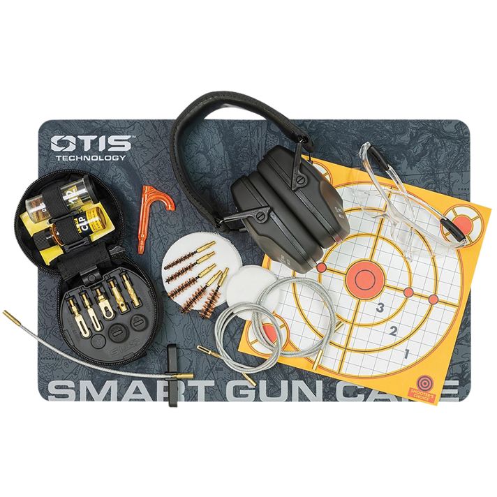 Otis GFNSB1 Shooting BundleIncludes Otis Tactical Cleaning Kit .17 Cal-12 Gauge/Eye Protection/Ear Protection/Cleaning Matt