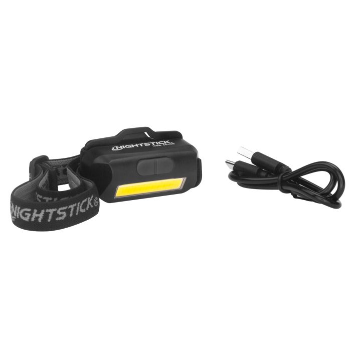Nightstick USB4510B USB-4510B Multi-Flood Black 35/60/250 Lumens Green/Red/White LED Bulb Clip-On/Black Strap