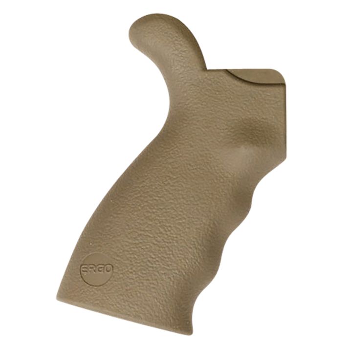Ergo 4010DE Ergo 2Made of Suregrip Rubber With Dark Earth Textured Finish for AR-15, AR-10