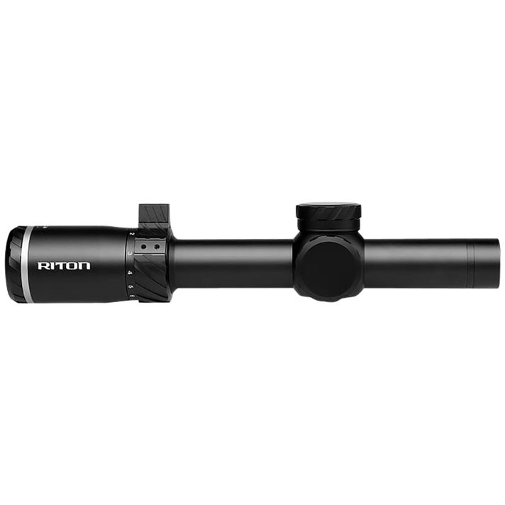 Riton Optics 5T110LFI23 5 Tactix Black 1-10x24mm 30mm Tube Illuminated 3OT Reticle