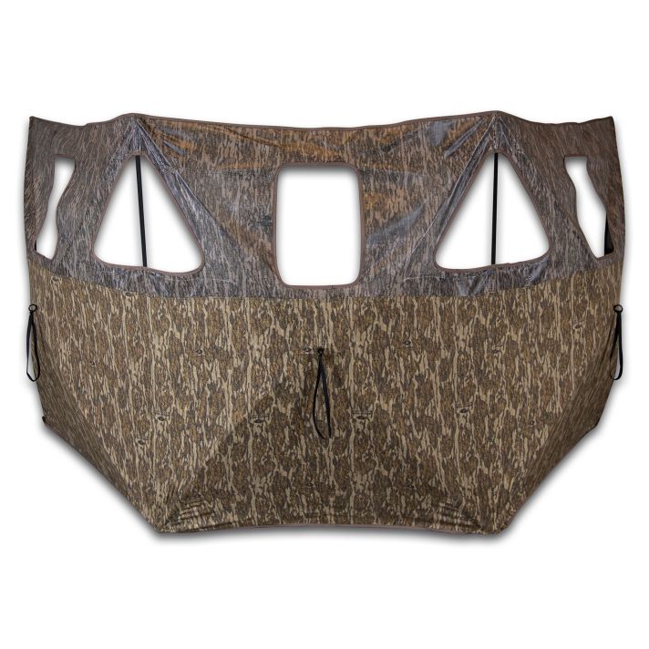 Primos 65165 Double Bull 3-Panel Stakeout Ground Mossy Oak Original BottomLand
