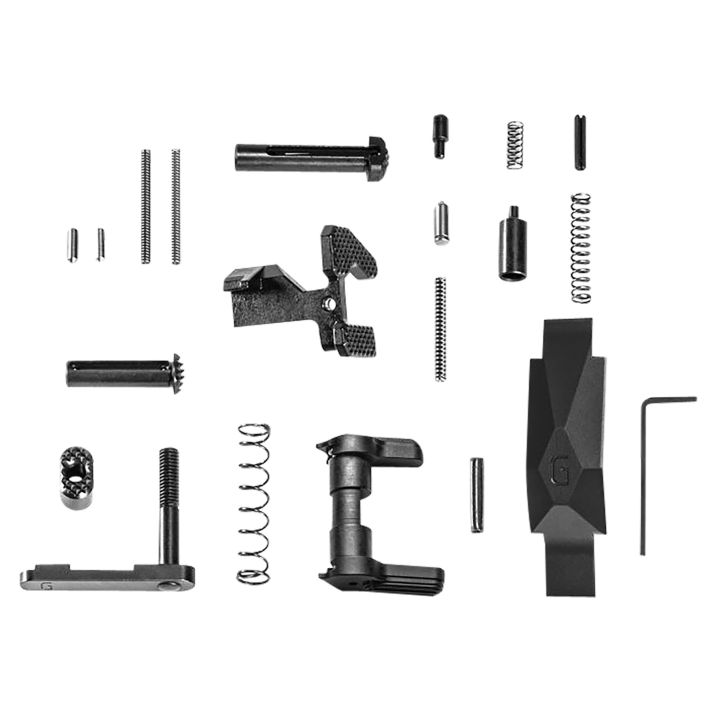 Geissele AutomaticsUltra Duty Lower Parts Kit Black, Ambi Safety, Oversized Bolt Release/Catch for AR-15