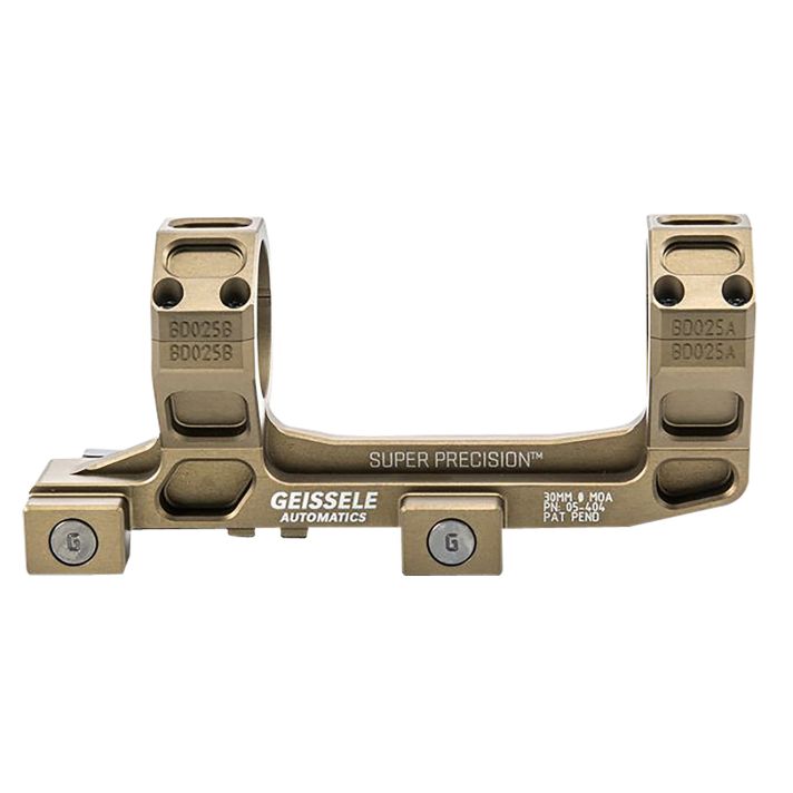 Geissele AutomaticsAR15 Super Precision Scope Mount/Ring Combo Desert Dirt Color Anodized