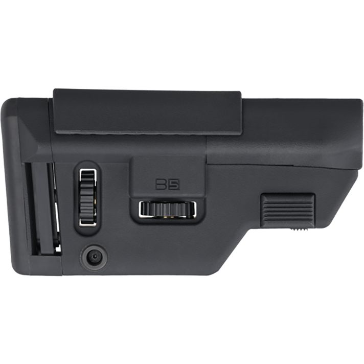 B5 SystemsPrecisionBlack Synthetic Adjustable with Cheek Riser Fits AR-Platform