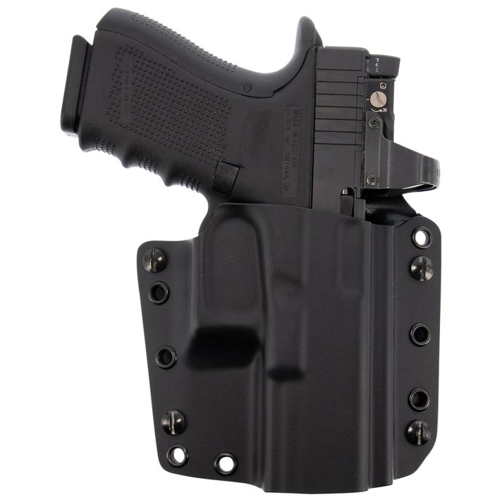Galco CVS224RB CorvusIWB/OWB Black Kydex Belt Loop Fits CZ P-10F/Glock 17 Gen 5/Zev Tech Right Hand