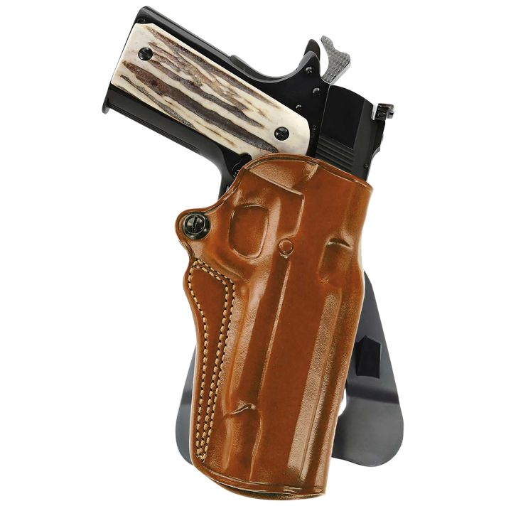 Galco SM2-266R Speed Master 2.0 OWB Tan Leather Paddle Fits Kimber/Springfield 1911 4", Colt/SW1911SC/Para USA 4 1/4" Right Hand