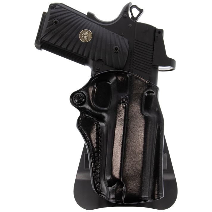 Galco SM2-266RB Speed Master 2.0 OWB Black Leather Paddle Fits Kimber/Springfield 1911 4", Colt/SW1911SC/Para USA 4 1/4" Right Hand