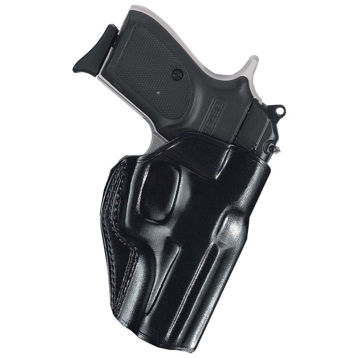 Galco SG858B StingerOWB Black Leather Belt Slide Fits S&W M&P .380 Shield EZ Fits 3-3.30" Barrel Right Hand