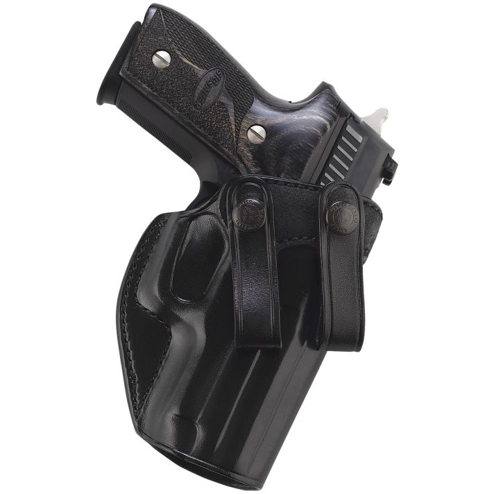 Galco SUM270B Summer ComfortIWB Black Leather Belt Loop Fits Browning Hi-Power/Springfield SA-35/Girsan MC P35/Match Right Hand