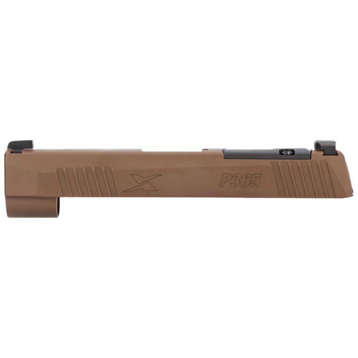 Sig Sauer 8900987 P365XL Slide Assembly with Micro Optics Cut Coyote Tan Nitride XRAY3 Day Night Sights for 9mm 3.7" Barrel