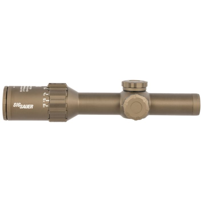 Sig Sauer Electro-Optics SOT61240 Tango6TFlat Dark Earth 1-6x24mm 30mm Tube Illuminated DWLR-556 Reticle